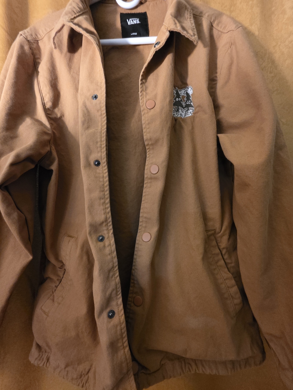 Vans Brown Coach-Style Lightweight Jacket